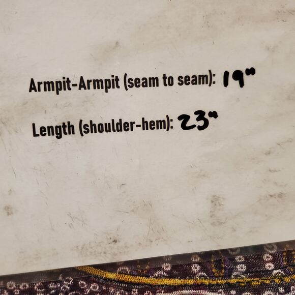 Lynn Ritchie 100% Silk Mesh Artsy Boho Print 3/4 Sleeve N-Neck Top Womens Size M - Picture 9 of 10